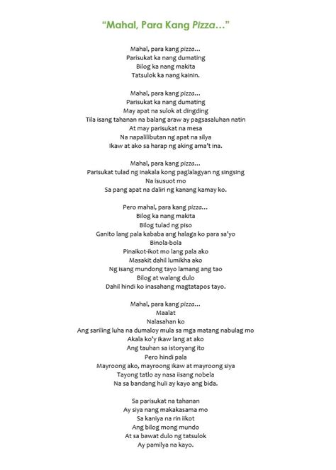 i was afraid tagalog version lyrics